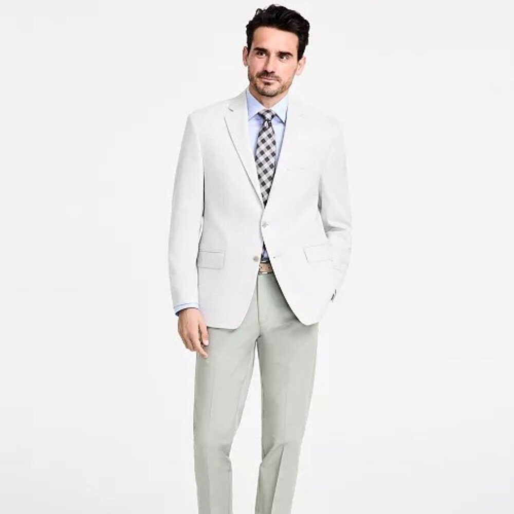 Michael Kors Men's Classic-Fit Herringbone Sport Coat 40R
